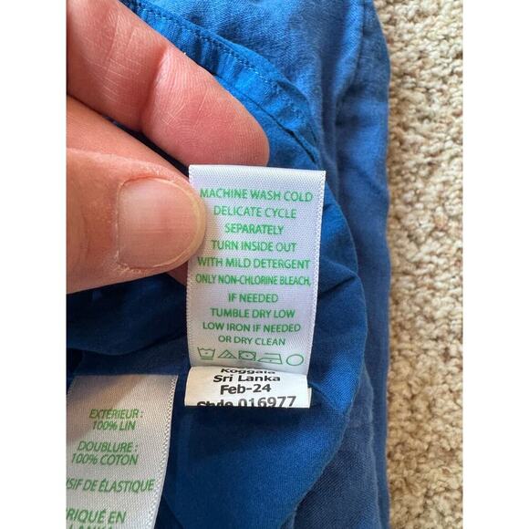 Lilly Pulitzer Maileigh Linen dress, Blue, size 0, but fits large - Picture 14 of 14